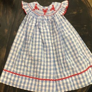 Smocked lobster dress 🦞